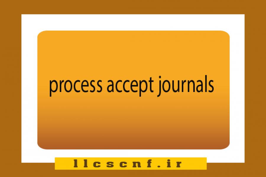 The application process for printing accepted articles in journals The application process for printing accepted articles in journals
